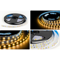 Светодиодная лента OGM 12в, 9,6вт/м, smd5630, 60д/м, ip20, 1200лм/м, подложка 10мм, 5м, 3000к. / LSE-288
