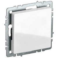 Заглушка с суппортом IEK Brite мз10-брб белый BR-PL10-K01
