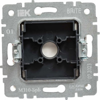 Заглушка с суппортом IEK Brite мз10-брб белый BR-PL10-K01
