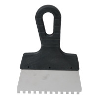 Фасадный зубчатый шпатель (150 мм, нержавеющая сталь, 6 мм) Biber 35211 тов-048245