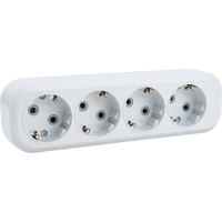 Колодка IN HOME УЗ-4-GRAND 4-х местная с з/к 5140 4690612000503