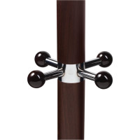 Вешалка стойка BRABIX CR-282 металл/мрамор, 1,8 м, на диске диам. 38 см, 6 крючков+4 доп, коричн 601745