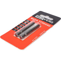 Бита Torx Tamper ТТ30, 50 мм, 2 шт. REDVERG 6623509