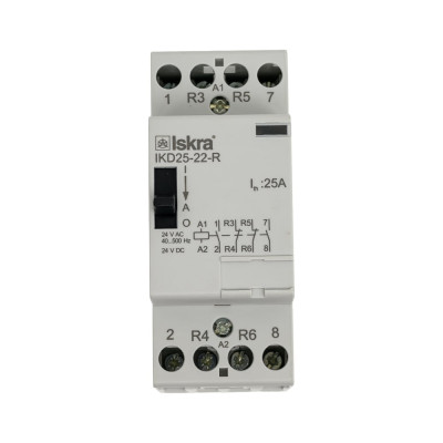 Контактор модульный iskra IKD25-22-R/24V УТ-00019643