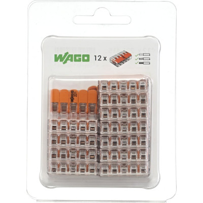 Клеммы в блистерной упаковке WAGO 12шт 221-415-12 221-415/12