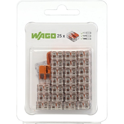 Клеммы WAGO 221-412 в блистерной упаковке 25шт .221-412-25 .221-412-25 221-412/25