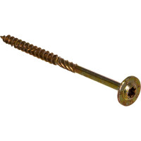 Саморез по дереву HIMTEX проф. желт. тарельчатая голова Torx 30 6x100 50 шт. 06100Wh