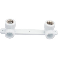 Монтажная планка VALFEX PP-R белая, 25х1/2 дюйма ВР, под смеситель 10124025 127-0299