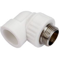 Комбинированный угольник VALFEX PP-R белый, 32х1 дюйма НР 10126032 127-0597