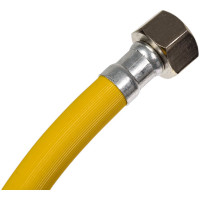 Подводка для газа СТМ ГАЗ ПВХ, 1/2", гайка-гайка, 180 см CGVF1218