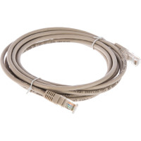Патчкорд AOpen/Qust литой UTP кат.5е 3м серый ANP511-3M