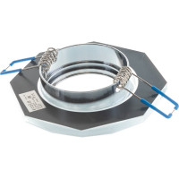 Светильник Ecola MR16 DL1652 GU5.3 Glass Стекло 8-угольник с прямыми гранями Хром / Хром 25x90 /кd74/ FC1652EFF