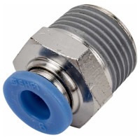 Фитинг цанговый прямой с наружной резьбой 3/8M для трубки диаметром 6 мм SHPI PC 06-R03