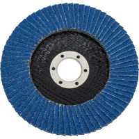 Круг лепестковый торцевой по металлу PROFI (125х22 мм; Р40; циркониевый корунд) Русский Мастер РМ-90252
