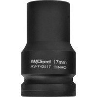 Головка ударная четырехгранная-футорка (17 мм; 1DR) AV Steel AV-742517