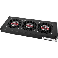 Вентиляторный модуль Rem R-FAN, 230V, 45х432х195, вентиляторов: 3, 130 дБ, черный R-FAN-3J-9005