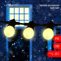 Гирлянда ЭРА ERABL-WS10 Белт-Лайт, набор 10 м, 30 LED, IP65 Б0047954