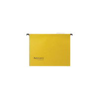 Подвесные папки BRAUBERG А4, 350х245 мм, до 80 листов, КОМПЛЕКТ 10 шт., желтые, картон 231790