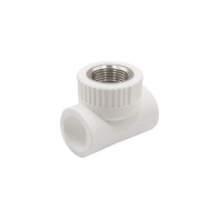 Комбинированный тройник VRT внутренняя 25х3/4х25 EVER plast, белый, Россия 538258