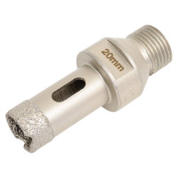Коронка алмазная, вакуумное спекание (20х40 мм; 1/2"; М14) TECH-NICK TUK 136.600.6676