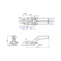 Защелка WOODWORK с блокировкой, усилие 900 кг GH-40341