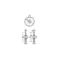 Натяжная звездочка ISKRA на шариковых подшипниках для цепи 08B, Z=18, 1/2"x5/16" PC09018