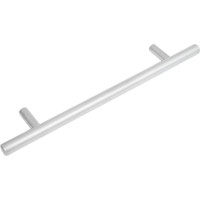 Ручка-рейлинг MFK-TORG L530-128-SC 128 мм, матовый хром, диаметр 10 мм L530-128-10-SC