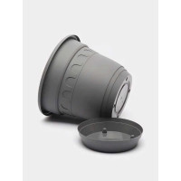 Горшок Колывань с поддоном Martika 6.7 л, диам. 26 см, серый С95СЕР