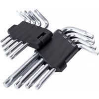 Набор шестигранных коротких ключей REDMARK Torx Т10, Т15, Т20, Т25, Т27, Т30, Т40, Т45, Т50, 9 шт. RM92202