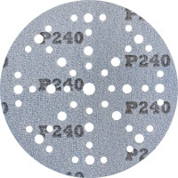 Шлифовальный круг на липучке GRANAT 48+1 отв., 150 мм, P240, 5 шт ABRAFORM AG5-150-49-P240