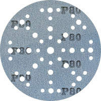 Шлифовальный круг на липучке GRANAT 48+1 отв., 150 мм, P80, 5 шт ABRAFORM AG5-150-49-P80
