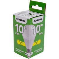 Светодиодная лампа GENERICA G45 шар 10Вт 230В 3000К E14 LL-G45-10-230-30-E14-G