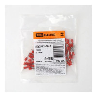 Наконечник-гильза TDM ELECTRIC е0308 0,3мм2 с изолированным фланцем (100шт) SQ0512-0018