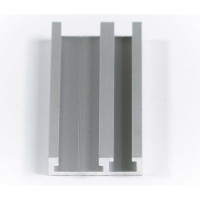 Профиль-шина комбинированная PR TR046/1SM 46 мм, 1.2 м, 0.832 кг, анодирование, серебро матовое GlobalTOOLS GT-006-112-0002