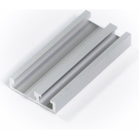 Профиль-шина комбинированная PR TR046/1SM 46 мм, 1.5 м, 1.04 кг, анодирование, серебро матовое GlobalTOOLS GT-006-112-0003