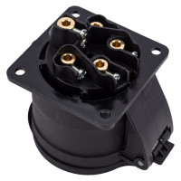 Встраиваемая розетка PCE 32А 400V 3P+N+E IP44 черная 325-6x