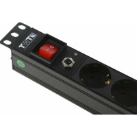 Блок розеток TWT 19 8 шт. Schuko, 10A 250V, шнур питания 1.8 м  PDU19-10A8P-1.8