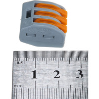 Клеммы WAGO 222-413, 3Х2,5мм2, с рычажком, упаковка 50шт 53162