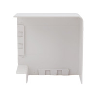 Поворот EKF Plast PROxima, 90 градусов, 100х60, 2 шт, белый abw-100-60x2