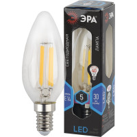 Филаментная лампа ЭРА FLED B355W840E14 свеча, 5Вт, нейтральная, E14 Б0043449