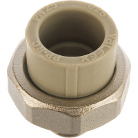 Комбинированная муфта VALFEX PP-R серая, разъемная Дн25х1/2 НР 10156115Г 127-0344