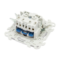 Розетка Simon 2К+З Schuko IP44, белый 2450448-030
