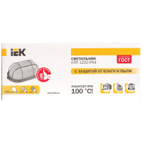 Светильник IEK НПП/НПБ, 1202, овал, решетка, 100Вт, IP54, ИЭК, белый LNPP0-1202-1-100-K01