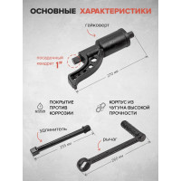Ручной гайковерт с редуктором Forsage F-34122136(10918)