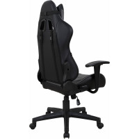 Компьютерное геймерское офисное кресло BRABIX GT Racer GM-100, с подлокотниками, подушки, экокожа 531926