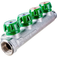 Регулирующий коллектор STOUT 3/4, 4 отвода 1/2, плоское уплотнение SMB-6849-341204 RG008UJF00344S