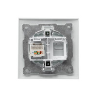 1-местная компьютерная розетка EKF Валенсия, RJ-45 белая PROxima EWK01-035-10