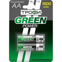 Батарейки Трофи HR6-2BL 1500mAh Б0019500