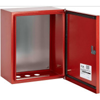 Щит с монтажной панелью ЭРА SIMPLE КРАСНЫЙ ЩМПг-03 IP54, 360х300х175, Б0047701