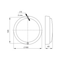 Светильник IEK LED ДПО 4005 8вт IP54 6500K круг белый LDPO0-4005-8-6500-K01